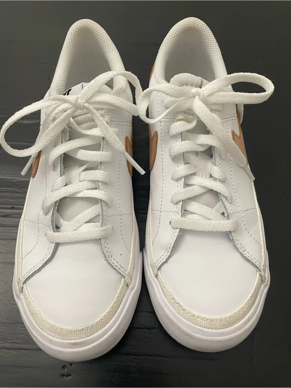 Nike Court Legacy - Youth White/Tan